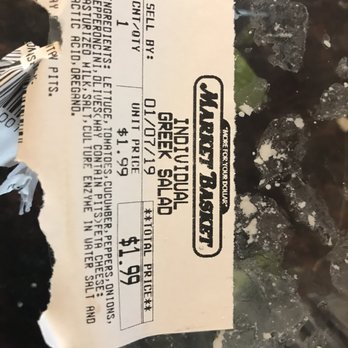 Market Basket - a receipt for a grocery store - Grocery Near Me - Salem, New Hampshire