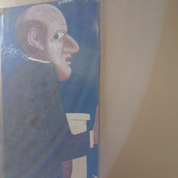 La Peña Mexicana - Men's room wall painting - Mexican Near Me - Kennett Square, Pennsylvania