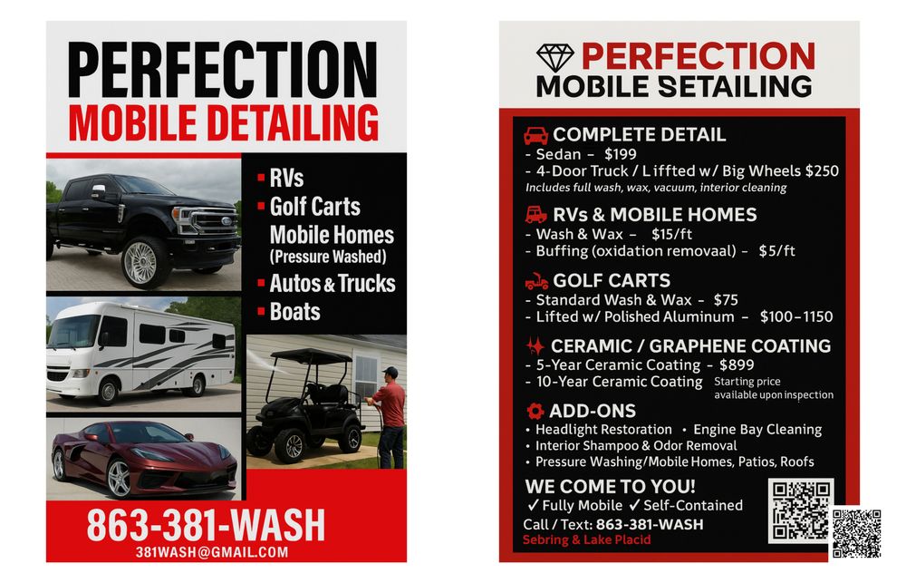 PERFECTION MOBILE DETAILING - Updated June 2026 - Request a Quote - 10 ...