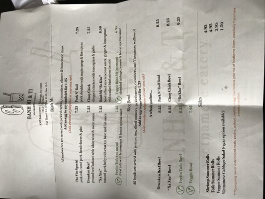 Menu photo 4 Banh Mi & Ti Pittsburgh, PA
