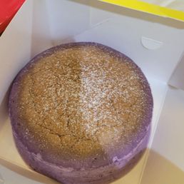 The lightest, fluffiest Ube cheesecake