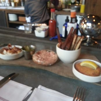 Lure - Sea scallops, salmon belly and salmon cake. - Seafood Near Me - Atlanta, Georgia