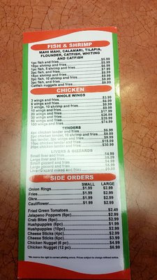 Menu photo 1 Captain Hooks Dothan, AL Menu photo 1 Captain Hooks Dothan, AL