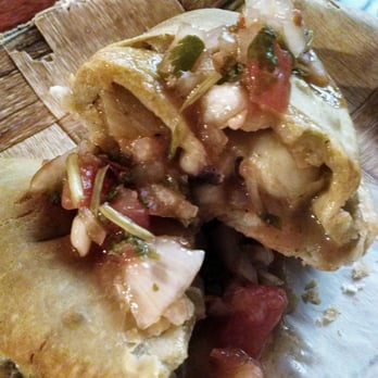 Pamela's Restaurant Chileno - Seafood empanada smothered in pebre, of course. - Delis Near Me - Miami, Florida Pamela's Restaurant Chileno - Seafood empanada smothered in pebre, of course. - Delis Near Me - Miami, Florida