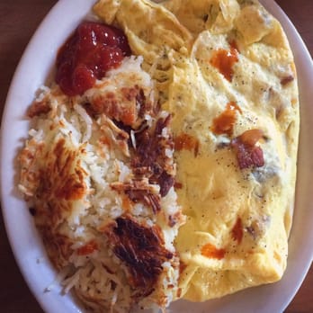 Millbrae Pancake House - Bacon omelette. Hubby liked it. Comes with pancakes. - American Near Me - Millbrae, California Millbrae Pancake House - Bacon omelette. Hubby liked it. Comes with pancakes. - American Near Me - Millbrae, California