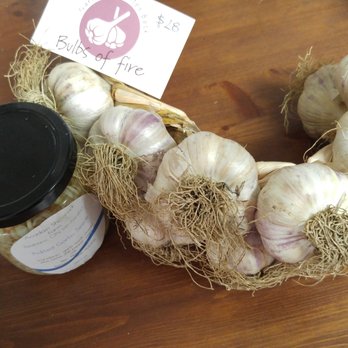 Bulbs of Fire - a jar of garlic and a bunch of garlic - Specialty Food Near Me - Tiny, Ontario Bulbs of Fire - a jar of garlic and a bunch of garlic - Specialty Food Near Me - Tiny, Ontario