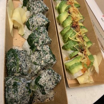 Yugo Roll Bowl - Avocado oshi sushi and veggie garden roll - Sushi Bars Near Me - Burnaby, British Columbia