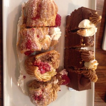 Lucettegrace - Cut into 1/4 size bites...intending to eat only a bit and save the rest, but noooo, I could not stop myself! I ate both! - Coffee & Tea Near Me - Raleigh, North Carolina