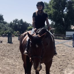 My first equestrian lesson ever.
