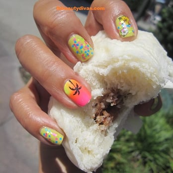 E Hula Mau - manini meat in this manapua....AUWE whea da meat at? This would not be acceptable back home! LOL! - Performing Arts Near Me - Long Beach, California
