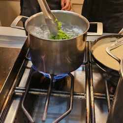 Cozymeal - Cooking the fettuccine