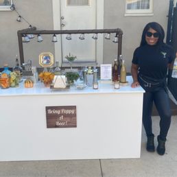 Our mixologist, Aisha
