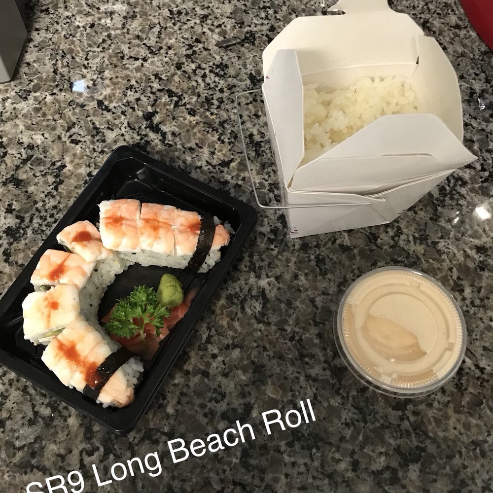 Open Sushi - SR9 Long Beach Roll, side of white rice and shrimp sauce. - Japanese Near Me - Jacksonville, Florida Open Sushi - SR9 Long Beach Roll, side of white rice and shrimp sauce. - Japanese Near Me - Jacksonville, Florida