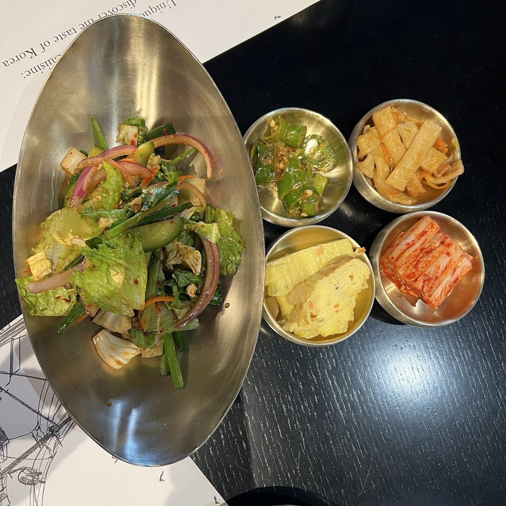 Banchan with kimchi salad Banchan with kimchi salad
