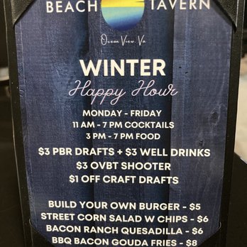 The OV Beach Tavern - Winter Happy Hour Specials - Sports Bars Near Me - Norfolk, Virginia The OV Beach Tavern - Winter Happy Hour Specials - Sports Bars Near Me - Norfolk, Virginia