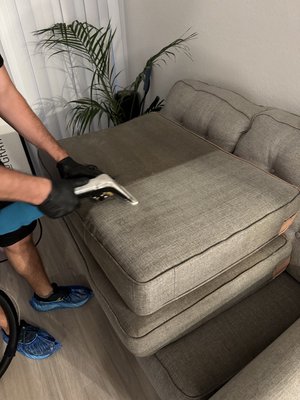 Couch Cleaning -Clear Befor & After - There’s nothing more satisfying than seeing the difference! This fabric couch had visible dirt and dullness from daily use. After deep cleaning with our professional equipment, the results speak for themselves — brighter fabric, fresh look, and a cleaner home Couch Cleaning -Clear Befor & After - There’s nothing more satisfying than seeing the difference! This fabric couch had visible dirt and dullness from daily use. After deep cleaning with our professional equipment, the results speak for themselves — brighter fabric, fresh look, and a cleaner home