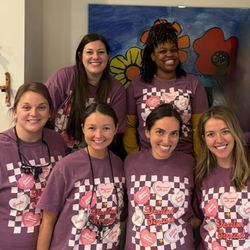 Great Beginnings Pediatric Dentistry - The best children's dentist Dr. Rachel Rosen and team near Cleveland show off Valentine's shirts