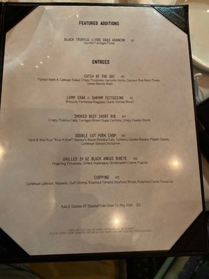 Menu photo 5 Extra Virgin Bistro Saint John, VI