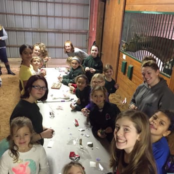 Zubrod Stables - Decorating ornaments at our annual kids Christmas Party (AKA - last minute present wrapping time for the parents!) - Horseback Riding Near Me - Prospect, Kentucky