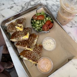 Grilled Panini Toast with Toppings of Choice Grilled Panini Toast with Toppings of Choice