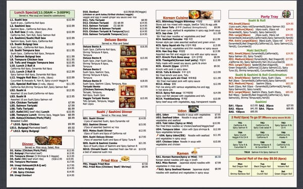 Menu photo 7 Sushi In Sushi Mississauga, ON