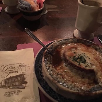 Dobbin House Tavern - French onion soup was fantastic! - Bars Near Me - Gettysburg, Pennsylvania