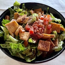 Cafe Phoenicia - Fattoush Salad (side sized) - the crispy pita croutons make it special!