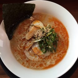 Men Ya Go - Kara negi shoyu tonkotsu- spicy shallot soy sauce pork ramen! Pretty simple, light thin noodle soup, good for day-day lunch.