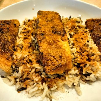 Peter's Pour House - Old Bay, Salmon, wild rice and herb toast - American Near Me - Baltimore, Maryland
