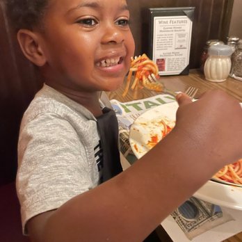 Portofino's - My son enjoying his spaghetti - Italian Near Me - Charlotte, North Carolina Portofino's - My son enjoying his spaghetti - Italian Near Me - Charlotte, North Carolina