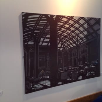 Afternoon Delight - Picture of the UOM law school reading room by local artist. Cool. - American Near Me - Ann Arbor, Michigan