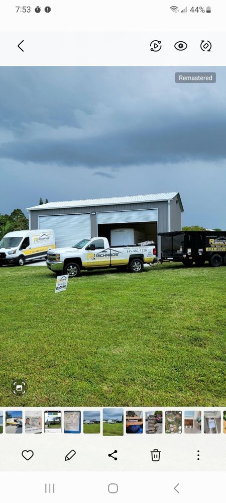 Slide of Richards' Roofing