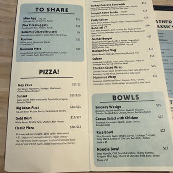 Gather 22 - Menu 2/26 - Pizza Near Me - Indianapolis, Indiana