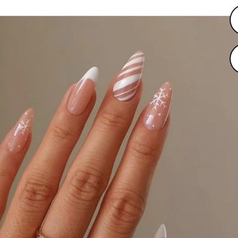 Nail J - wanted just the snowflake on one finger - Nail Salons Near Me - Buena Park, California