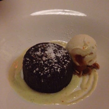 Thai District - Home made Lava Cake with peanut butter ganache - Thai Near Me - Long Beach, California Thai District - Home made Lava Cake with peanut butter ganache - Thai Near Me - Long Beach, California