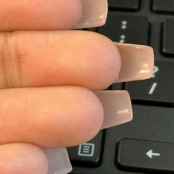 Infinity Nail Bar - Underside of acrylic , shape of nails - Nail Salons Near Me - Federal Way, Washington
