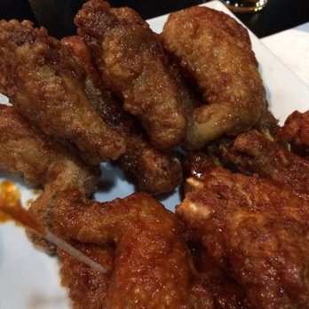 Bonchon Glenview - Half spicy and half soy sauce (wings and drumstick combo) - Korean Near Me - Glenview, Illinois Bonchon Glenview - Half spicy and half soy sauce (wings and drumstick combo) - Korean Near Me - Glenview, Illinois