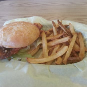 Bumblebees BBQ and Grill - This is a Katsu pork sandwich with fries. - New American Near Me - Midvale, Utah Bumblebees BBQ and Grill - This is a Katsu pork sandwich with fries. - New American Near Me - Midvale, Utah