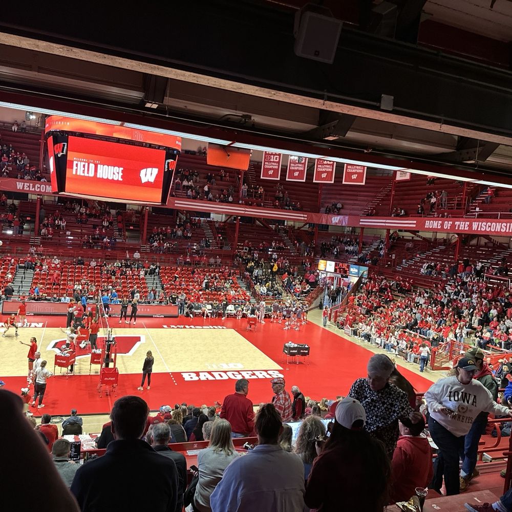 Wisconsin Field House - View from row 26 section R - Amateur Sports Teams Near Me - Madison, Wisconsin Wisconsin Field House - View from row 26 section R - Amateur Sports Teams Near Me - Madison, Wisconsin