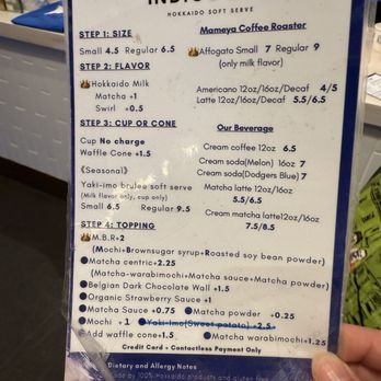 Indigo Cow - Menu - Ice Cream & Frozen Yogurt Near Me - Los Angeles, California