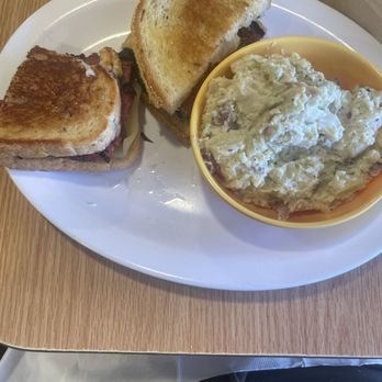 Swing Inn Cafe & BBQ - Pastrami sandwich and potato salad - Breakfast & Brunch Near Me - Temecula, California Swing Inn Cafe & BBQ - Pastrami sandwich and potato salad - Breakfast & Brunch Near Me - Temecula, California