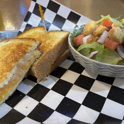 Dryden Roadhouse - Grilled cheese with side salad