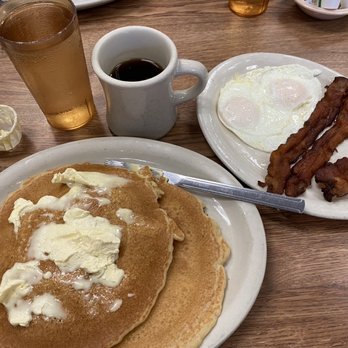 Bread & Butter Cafe - Banana pancakes Two Eggs & Bacon - Breakfast & Brunch Near Me - Tucson, Arizona Bread & Butter Cafe - Banana pancakes Two Eggs & Bacon - Breakfast & Brunch Near Me - Tucson, Arizona