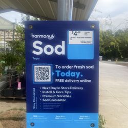 Outside display for sod