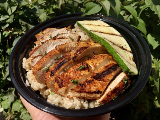 Photo of Off The Hook Poke & Grill - Rancho Cucamonga, CA, US. Fire Grilled chicken bowl