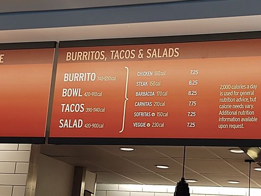 Menu photo 2 Chipotle Mexican Grill Davenport, FL