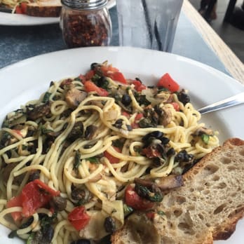 Island Pasta - Pasta with olives, capers, artichoke hearts, garlic and olive oil. Wonderful! - Italian Near Me - Coronado, California Island Pasta - Pasta with olives, capers, artichoke hearts, garlic and olive oil. Wonderful! - Italian Near Me - Coronado, California