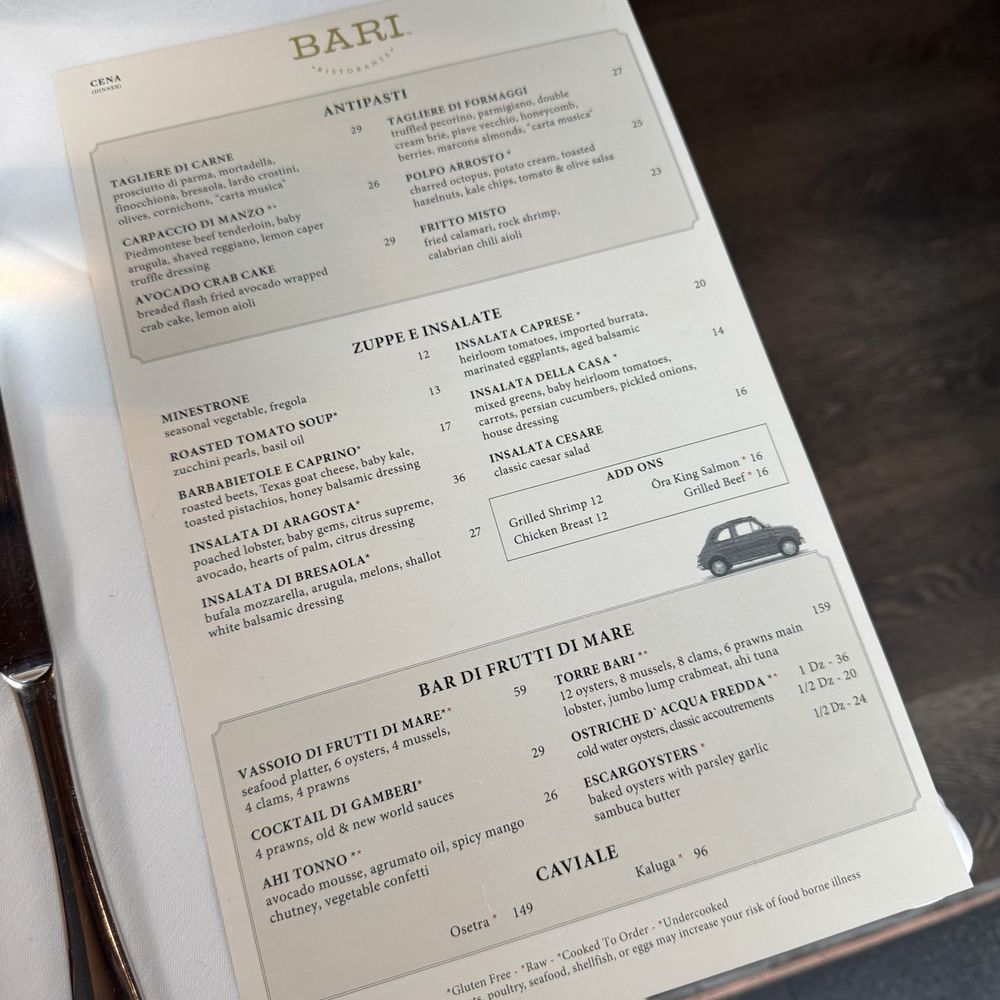 Bari Ristorante - Italian Near Me - Houston, Texas Bari Ristorante - Italian Near Me - Houston, Texas