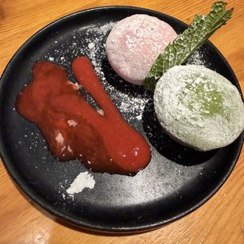 Moto Ramen - Green tea an strawberry Moche - Ramen Near Me - Culver City, California Moto Ramen - Green tea an strawberry Moche - Ramen Near Me - Culver City, California
