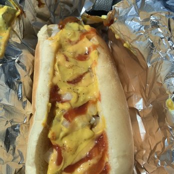 Chicago Charley's - Hotdog with light chili, cheese, onions, mustard, and ketchup. Messy, but delicious! - Hot Dogs Near Me - Waynesboro, Pennsylvania Chicago Charley's - Hotdog with light chili, cheese, onions, mustard, and ketchup. Messy, but delicious! - Hot Dogs Near Me - Waynesboro, Pennsylvania